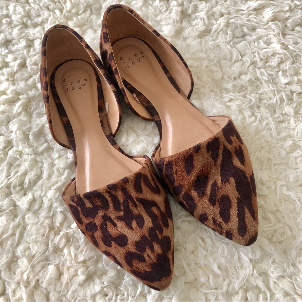 Leopard / Cheetah Print D’Orsay Flats 6.5